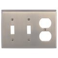 Brass Accents Quaker Triple - 2 Switch/1 Outlet, Number of Gangs: 3 Antique Brass Finish M07-S4580-609