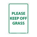 Nmc Please Keep Off Grass Sign, M105G M105G