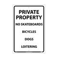 Nmc Private Property Sign, M113G M113G