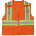 Mutual Industries High Visibility Polyester ANSI Class, PK2, 10 in Height, 10 in Width M16368-0-2