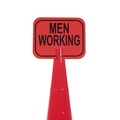 Mutual Industries Cone Sign, Men Working, PK2, 8 Inch Height, .5 inch Width M17729-0-2