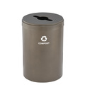 Glaro 33 gal Round Recycling Bin, Bronze Vein M-2032BV-BV-M4