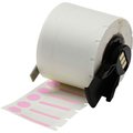 Brady Label, Color Pink/White, 1" W, 3/8" H M6-98-494-PK