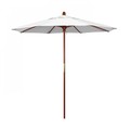 California Umbrella Patio Umbrella, Octagon, 93.13" H, Olefin Fabric, White 194061036068