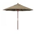 California Umbrella Patio Umbrella, Octagon, 97.5" H, Sunbrella Fabric, Heather Beige 194061036778