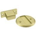 Deltana Magnetic Door Holder Flush 2-1/2" Diameter Bright Brass MDHF25U3