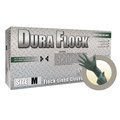 Ansell Dura Flock, Flock-Lined Nitrile Gloves, 8 mil Palm Thickness, Nitrile, Powder-Free, XL, 100 PK MFXDFK608XL