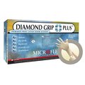 Ansell Diamond Grip Plus, Latex Disposable Gloves, 5.5 mil Palm, Latex, Powder-Free, M, Beige MFXDGP-350-M