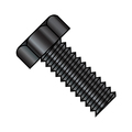 Zoro Select #10-24 x 2 in Hex Hex Machine Screw, Black Oxide Steel, 1500 PK 1032MHB