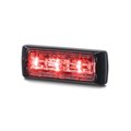 Federal Signal Emergency Light, 6-LED, Red/White MPS32U-RW