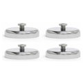 Mag-Mate Plated Cup Magnet w/T-Slot Stud, Ma, PK4 MX1000RKHS4PK