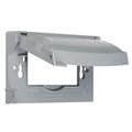 Bell Outdoor Electrical Box Cover, Multi-directional, 1 Gang, Aluminum, Flip and Snap MX1250S