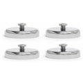 Mag-Mate Plated Cup Magnet w/T-Slot Stud, Ma, PK4 MX1500RKHS4PK