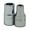 Williams 1/4" Drive, 1/4" SAE Socket, 6 Points JHWM-608