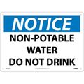 Nmc Notice Non-Potable Water Do Not Drink Sign, N321AB N321AB
