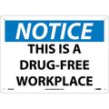 Nmc Notice This Is A Drug-Free Workplace Sign, N350AB N350AB