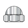 Zoro Select Low Crown Cap Nut, 3/8"-16, Stainless Steel, 0.432 in H, 300 PK 37NC188