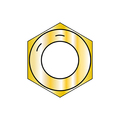 Zoro Select Hex Nut, 1"-8, Steel, Grade 8, Zinc Yellow, 55/64 in Ht, 100 PK 100NF8