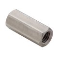 Ampg Coupling Nut Reducer, M10 and M12, 18-8 Stainless Steel, Not Graded, Plain, 38 mm Lg, 16 mm Hex Wd NUT601M10XM12