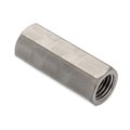 Ampg Coupling Nut Reducer, M12 and M16, 18-8 Stainless Steel, Not Graded, Plain, 54 mm Lg, 21 mm Hex Wd NUT601M12XM16