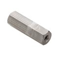 Ampg Coupling Nut, #6-32, 18-8 Stainless Steel, Not Graded, Plain, 1 in Lg, 5/16 in Hex Wd NUT651632RL