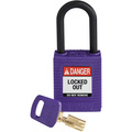 Brady Safekey Lockout Padlock Nylon Purple 1.5" Plasti NYL-PRP-38PL-KD