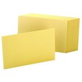 Oxford Index Card, Plain, 4"X6", Canary, PK100 7420CAN