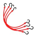 The Perfect Bungee 24” Heavy Duty Poly Cord, Nylon Hooks, Red, 4-Count PC24R4PK