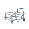 Little Giant Adj. Height Mobile Pallet Stand, 42x48, Handle, Load Retainers PDSEH426PH2FLLR