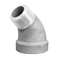 Zoro Select 45 Street Elbow, Aluminum, 1 in, Class 150 ZUSA-PF-9516