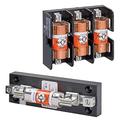 Mersen Open Fuse Block, J UL Class, 1 Poles, 400A Amp Range, 600V AC/DC Volt Rating 64031J