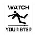 Nmc Watch Your Step Plant Marking Stencil PMS201
