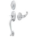 Deltana Riversdale Handleset With Chapelton Lever Dummy Bright Chrome PRRHDCHU26