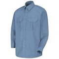 Horace Small Mens Ls Med Blue Security Sht Epaul SP56MB S  323
