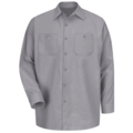 Red Kap Mens Ls Silver Gy Poplin Workshirt, M SP14SV RG M