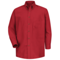 Red Kap Mns Ls Button Down Poplin Shirt-Rd, L SP90RD L  367