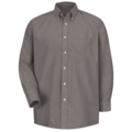 Red Kap Mens Grey Ls Dress Shirt 60/40 SR70GY 18535