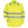 Red Kap Ls Hi-Viz Workshirt-Ansi Class 3, XL SS14AB RG XL