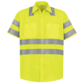 Red Kap Ss Hi-Viz Workshirt - Ansi Class 3, XXL SS24AB SSLXXL