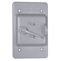 Bell Outdoor 1 -Gang Vertical Toggle Weatherproof Cover, 3" W, 4.75" H PTC100GY