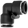 Usa Industrials Nylon Push to Connect Fitting - 90 Dg El, 12mm Tube Size, Black ZUSA-TF-PTC-369