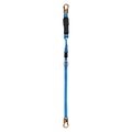 Tractel Lanyard, 4 to 6 ft., Blue and Black C196ZZ