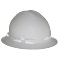 Radians Full Brim Hard Hat, Type 1, Class E, Ratchet (4-Point), Gray QHR4-GRAY