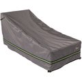 Duck Covers Soteria Grey RainProof Patio Chaise Lounge Cover, 34"x80" RCE803032