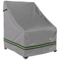 Duck Covers Soteria Grey RainProof Patio Stackable Chair Cover, 30"x28" RCH283049