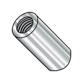 Zoro Select Round Standoffs, #8-32 Thrd Sz, 5/16 in Bd L, Stainless Steel Plain, 1/4 in OD 140508RF303