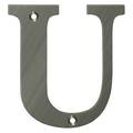 Deltana Residential Letter U Antique Nickel 4" RL4U-15A