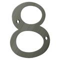 Deltana Numbers, Solid Brass Antique Nickel 4" RN4-8U15A