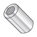 Zoro Select Round Spacer, Plain Aluminum, 1/4 in Overall Lg, #4 Inside Dia 100404RSA