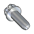 Zoro Select Thread Cutting Screw, #10-24 x 1-1/4 in, Zinc Plated Steel Slotted Head Slotted Drive, 3000 PK 1020RSW